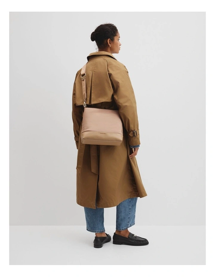Soft Top Zip Crossbody in Light Sand image 2