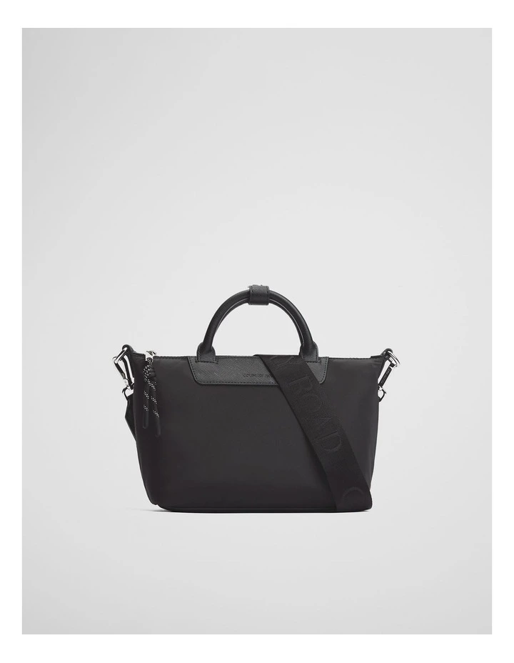 Soft Top Handle Crossbody in Black image 1