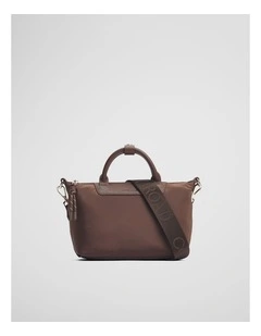 Soft Top Handle Crossbody in Mocha