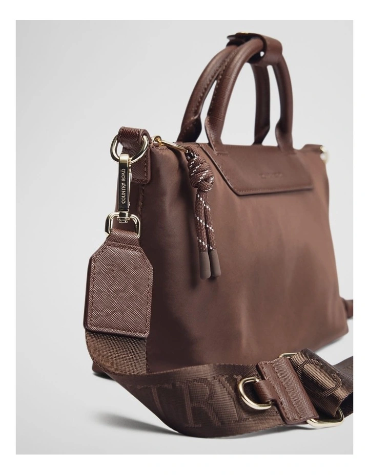 Soft Top Handle Crossbody in Mocha image 4