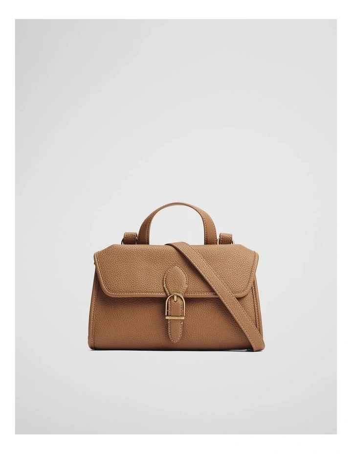 Satchel Crossbody in Camel image 1