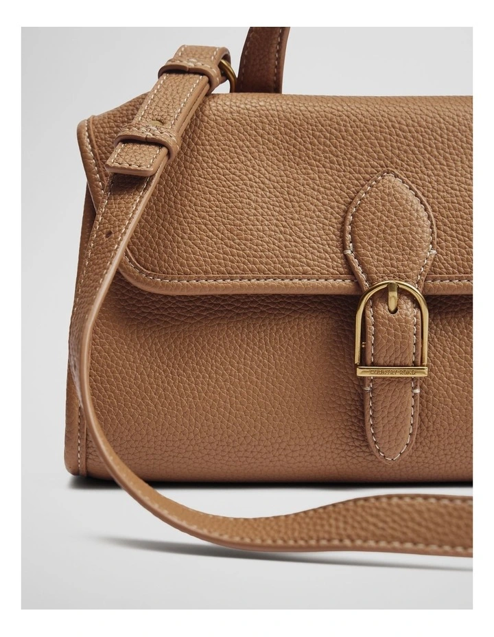 Satchel Crossbody in Camel image 3