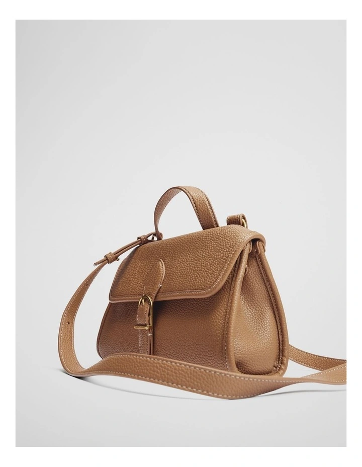 Satchel Crossbody in Camel image 4