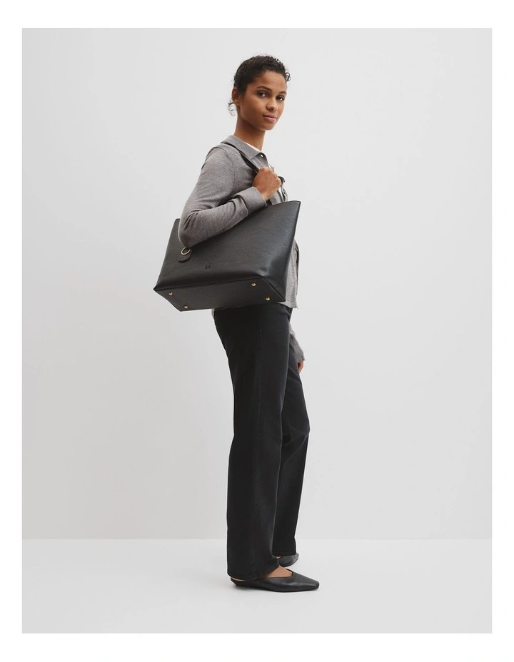 Country Road Buckle Tote Bag in Black image 2