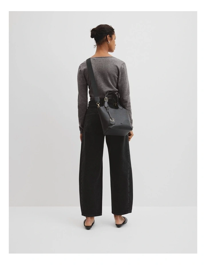 Country Road Buckle Crossbody Bag in Black image 5