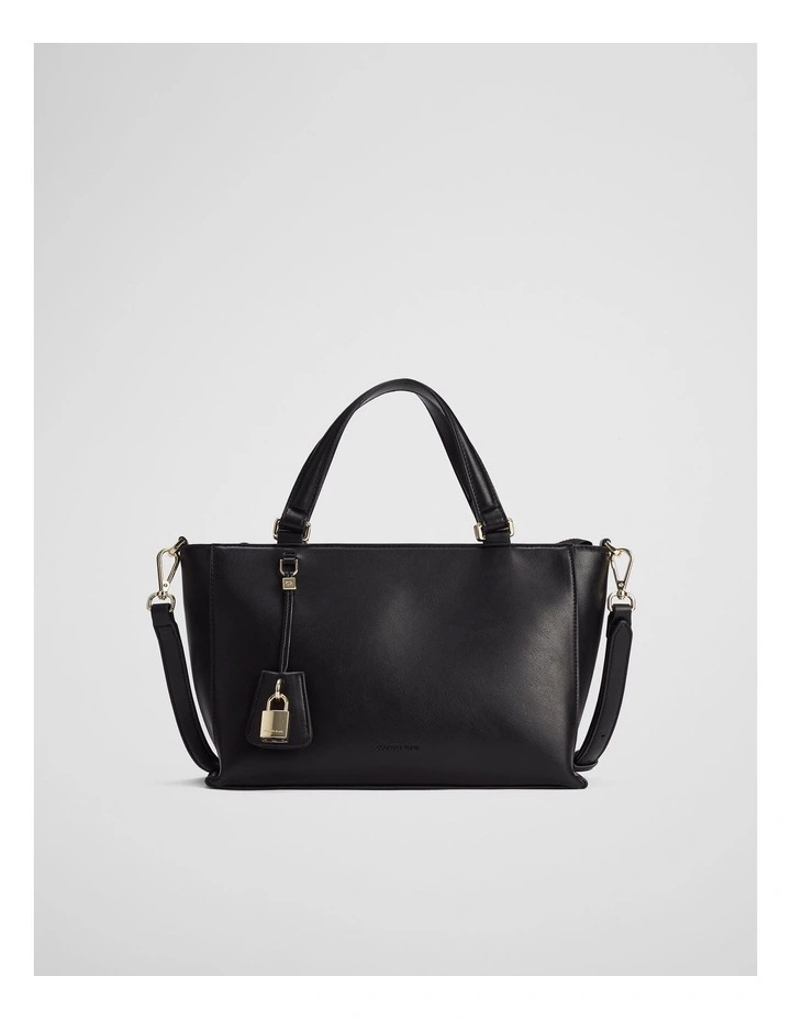 Cr Lock Crossbody Bag in Black image 1