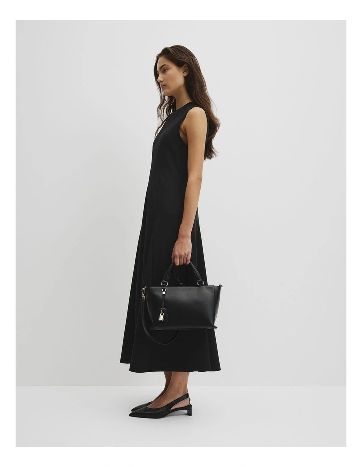 Cr Lock Crossbody Bag in Black image 2
