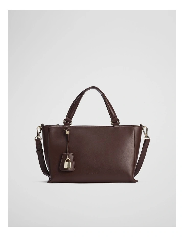 Cr Lock Crossbody Bag in Mocha image 1