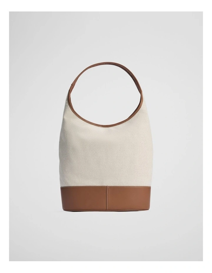 Cr Lock Hobo Bag in Tan image 5