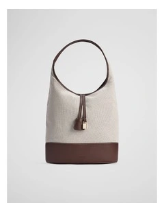 Cr Lock Hobo Bag in Mocha