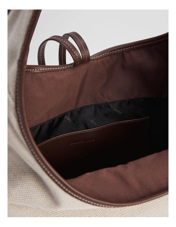 Cr Lock Hobo Bag in Mocha image 4
