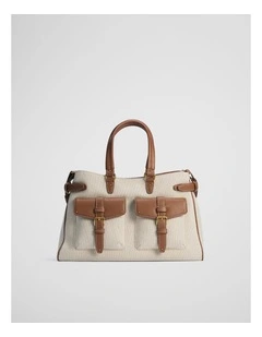 Large Stud Detail Bag in Tan