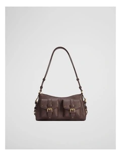 Stud Detail Shoulder Bag in Mocha