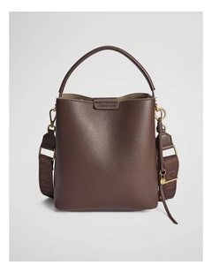 Spliced Bucket Bag in Mocha