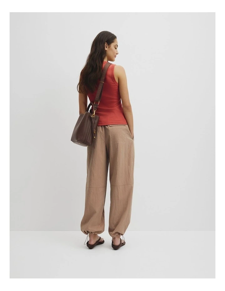 Spliced Bucket Bag in Mocha image 2