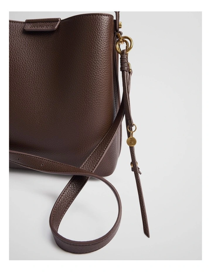 Spliced Bucket Bag in Mocha image 3