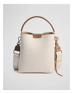 Spliced Bucket Bag in Natural