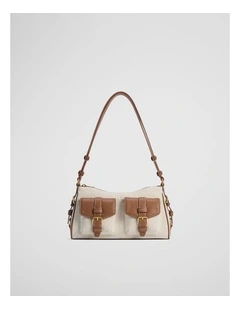 Stud Detail Shoulder Bag in Tan