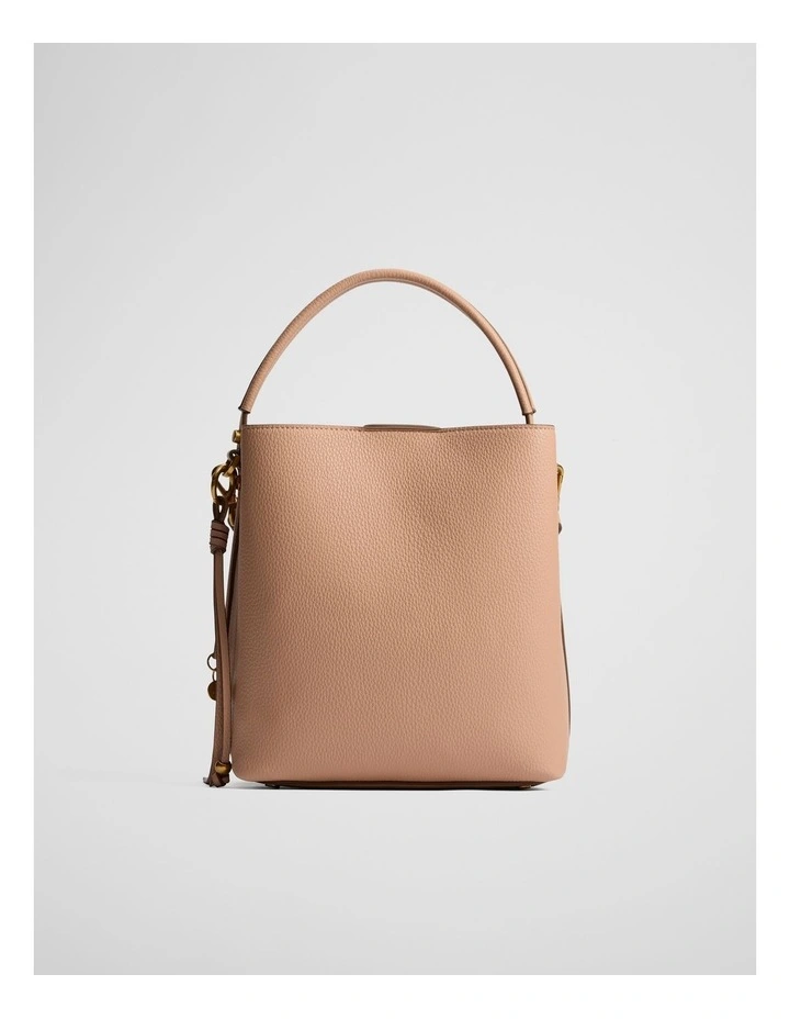 Spliced Bucket Bag in Foundation image 5