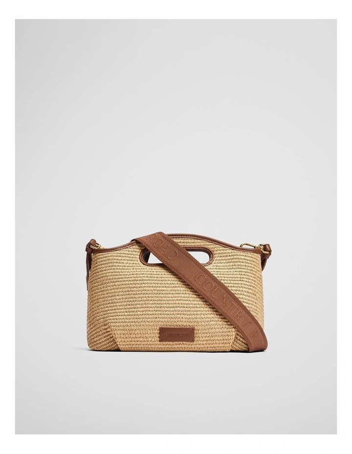 Top Handle Crossbody Bag in Natural image 1