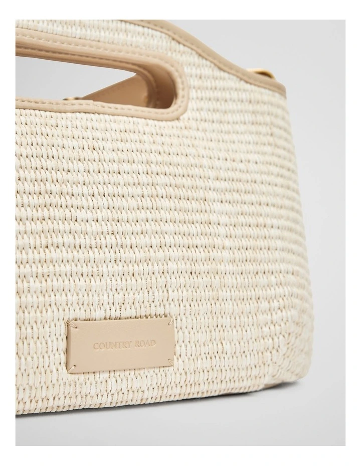 Top Handle Crossbody Bag in Latte image 3
