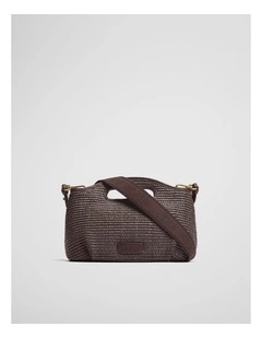 Top Handle Crossbody Bag in Chocolate