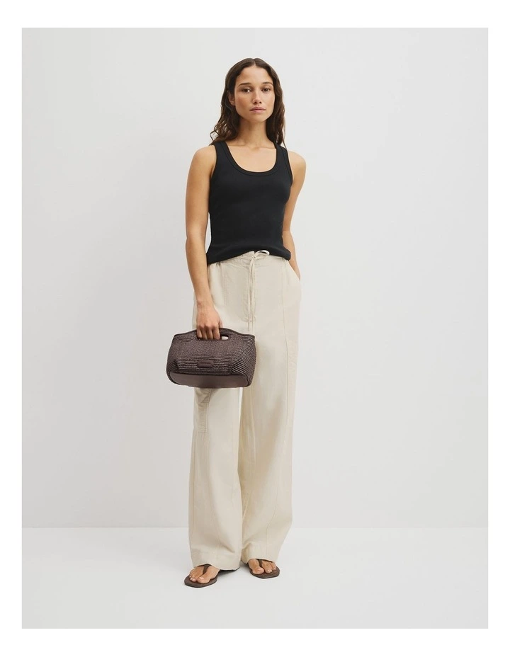 Top Handle Crossbody Bag in Chocolate image 2