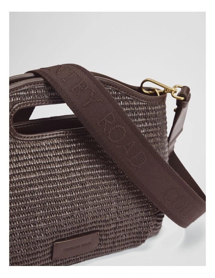 Top Handle Crossbody Bag in Chocolate image 3