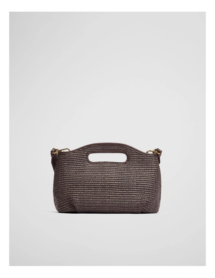 Top Handle Crossbody Bag in Chocolate image 5