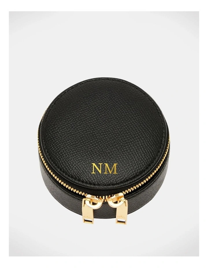 Personalised Essential Mini Jewellery Box in Black image 1