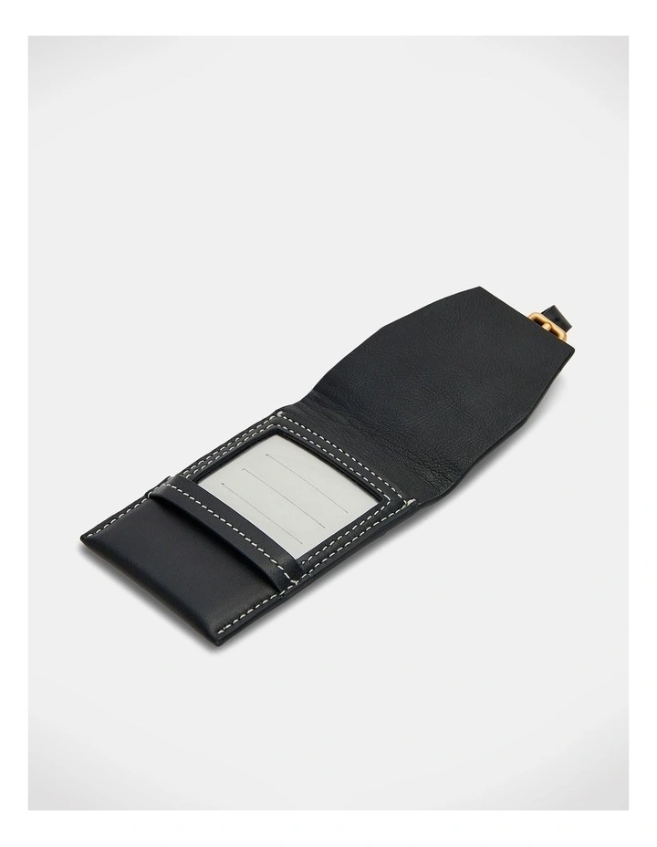 Personalised Heritage Luggage Tag in Black image 3