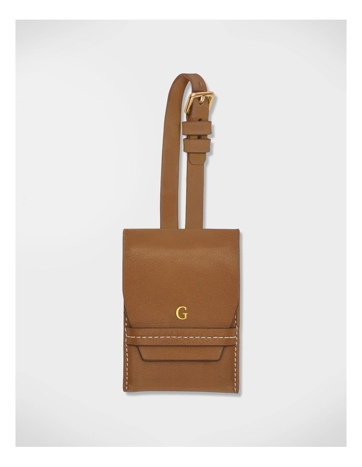 Personalised Heritage Luggage Tag in Tan