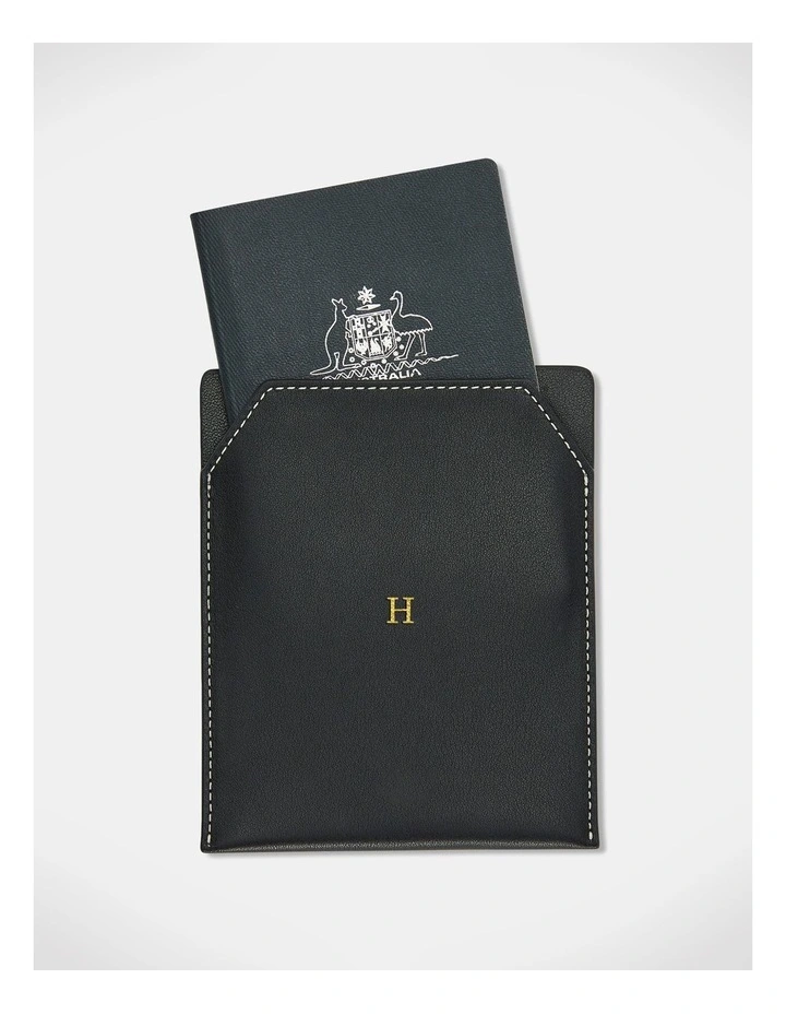 Personalised Heritage Passport Sleeve in Black image 2