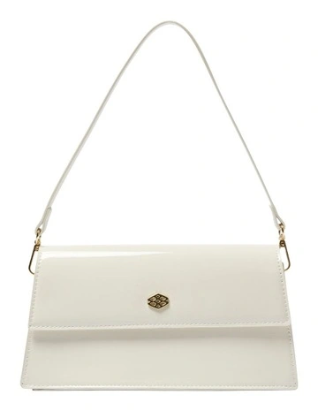 June Bag in Bone Patent