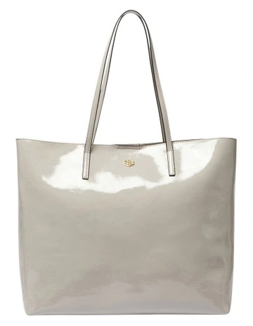 Joelle Bag in Grey Crinkle Patent