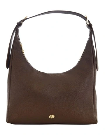 Naomi Shoulder Bag in Chocolate Pebble