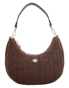 Julia Bag in Chocolate Raffia