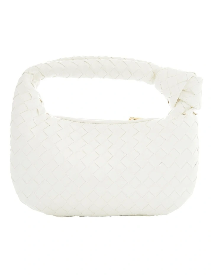 Bazz Bag in White Weave image 1