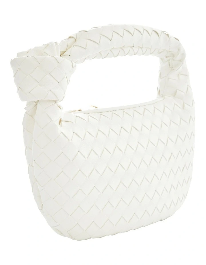 Bazz Bag in White Weave image 2