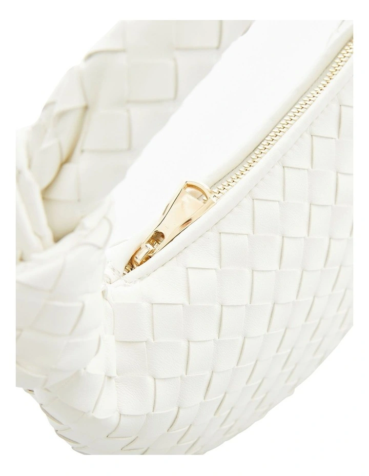Bazz Bag in White Weave image 4