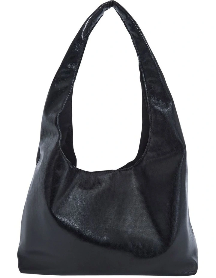 Nimble Hobo Bag in Black Crinkle image 3