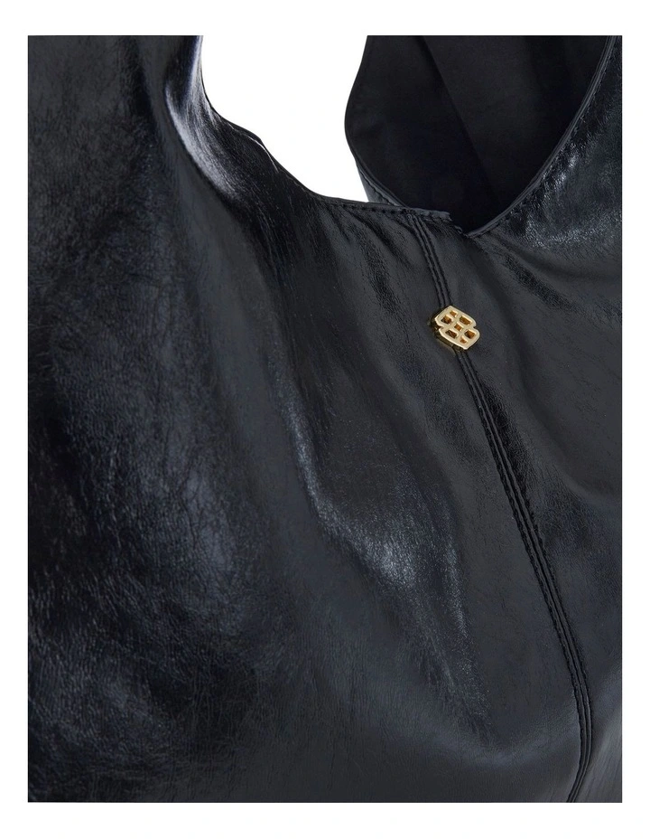 Nimble Hobo Bag in Black Crinkle image 4