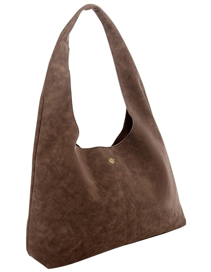 Nimble Hobo Bag in Chocolate Micro image 5