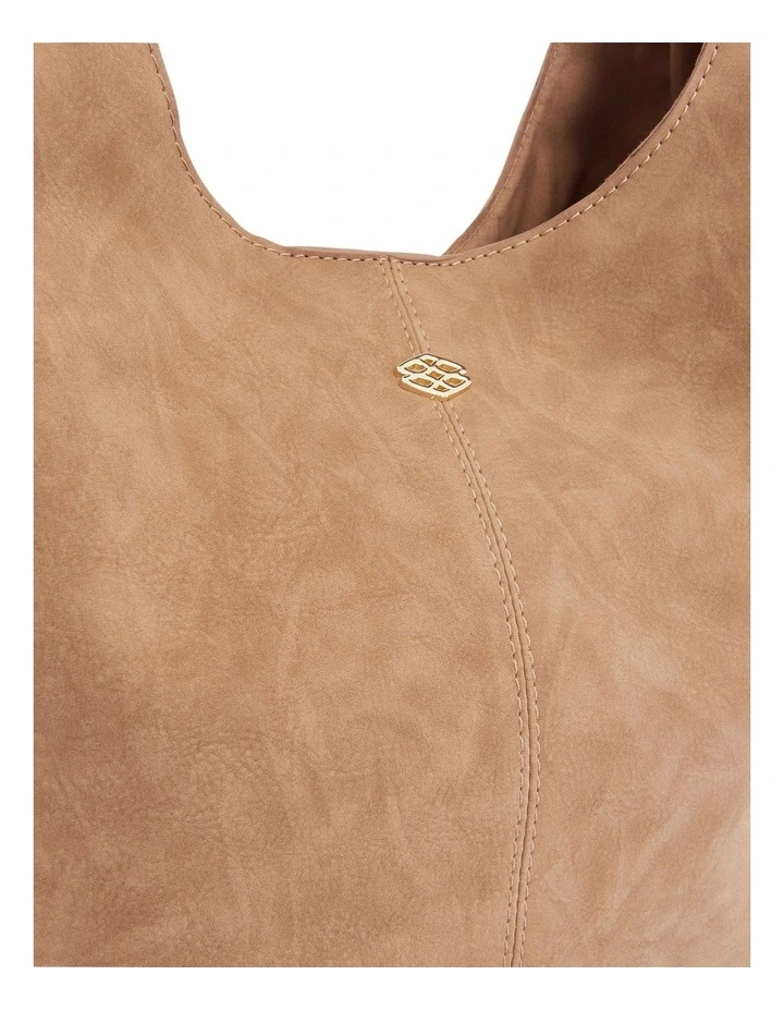 Nimble Hobo Bag in Tan Micro image 4