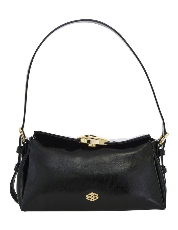 Nixie Shoulder Bag in Black Crinkle image 1