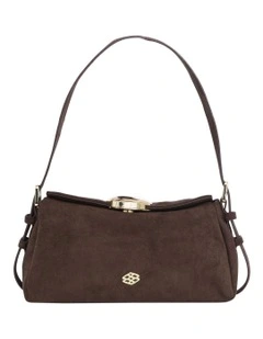 Nixie Shoulder Bag in Chocolate Micro