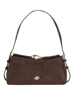 Nixie Shoulder Bag in Chocolate Micro
