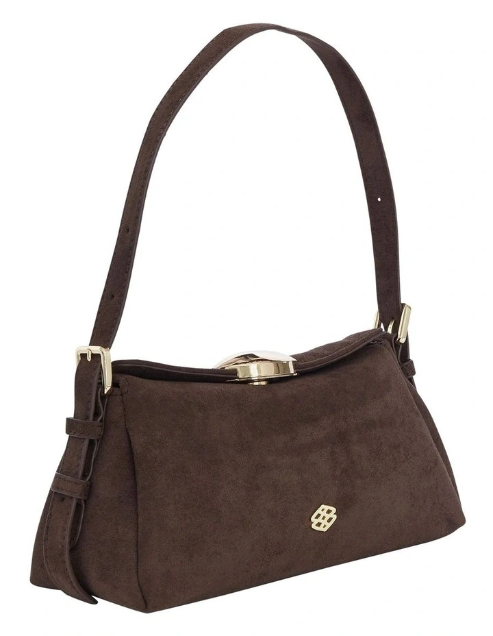 Nixie Shoulder Bag in Chocolate Micro image 2