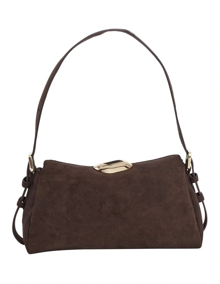 Nixie Shoulder Bag in Chocolate Micro image 3