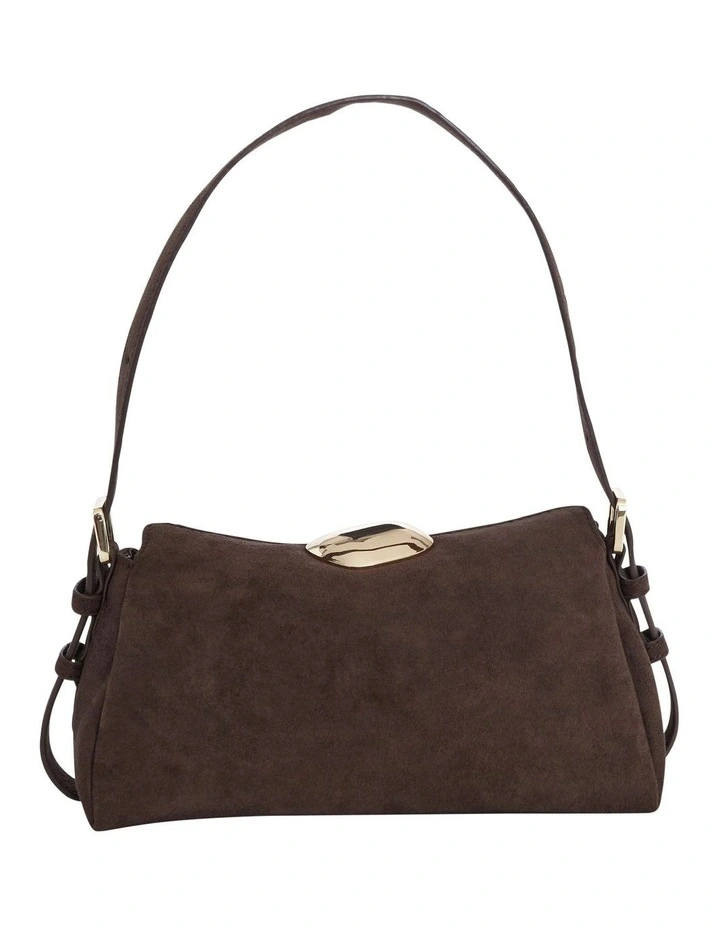 Nixie Shoulder Bag in Chocolate Micro image 3